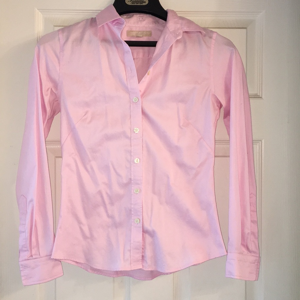 Banana Republic pink bottom down shirt - size 0